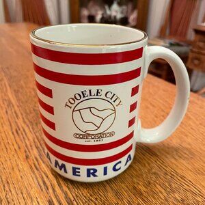 Tooele (Utah) City Corporation God Bless America Coffee Cup Mug
